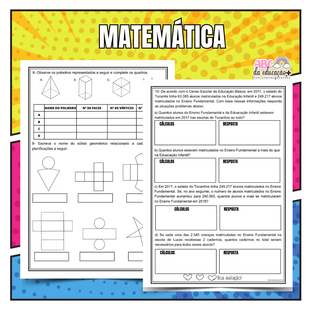 Kit Avaliações 5º ano – 1º bimestre – Editável - Image 5