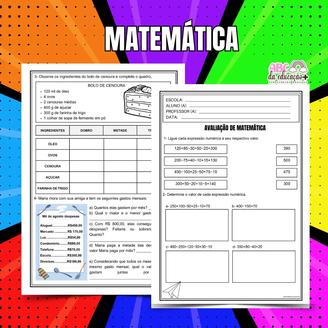 Kit Avaliações 5º ano – 2º bimestre – Editável - Image 4