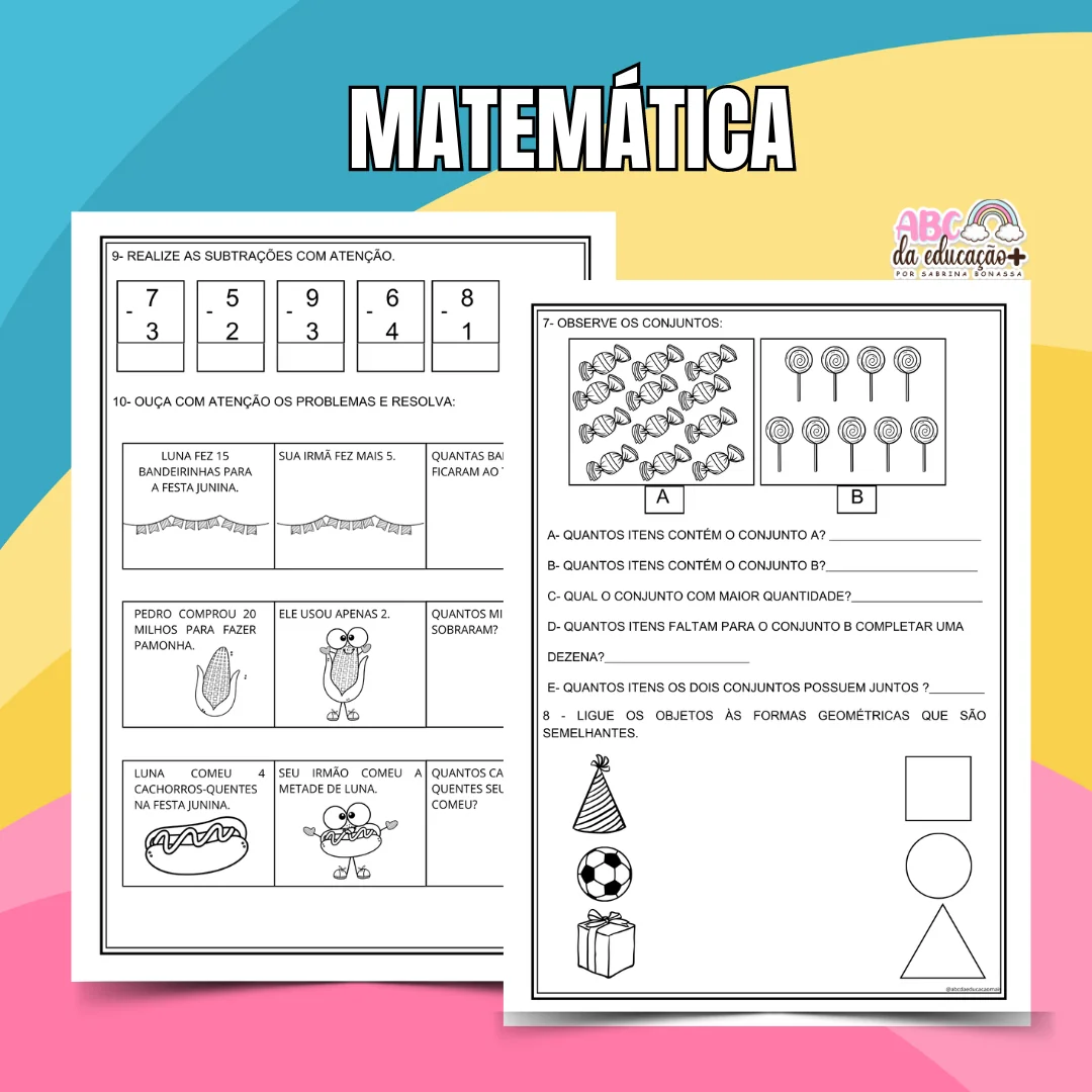 Kit Avaliações 1º ano – 2º bimestre – Editável - Image 5
