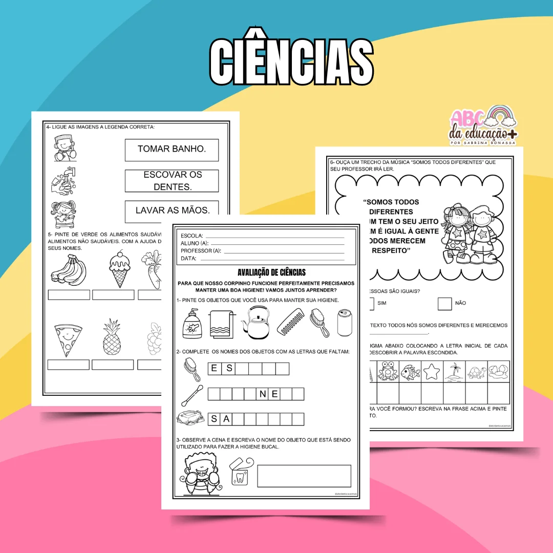 Kit Avaliações 1º ano – 2º bimestre – Editável - Image 7