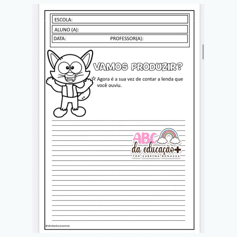 Sequência Didática- Folclore 4º e 5 ano- editável - Image 8