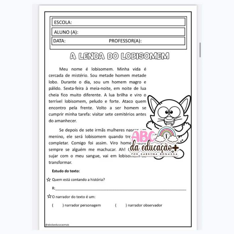 Sequência Didática- Folclore 4º e 5 ano- editável - Image 5