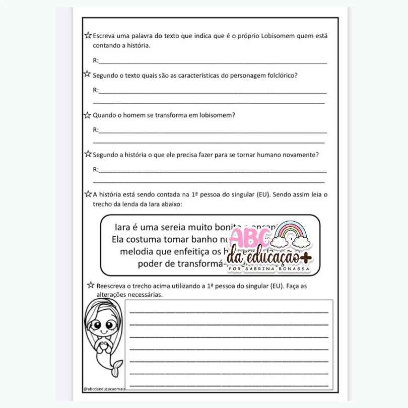 Sequência Didática- Folclore 4º e 5 ano- editável - Image 14