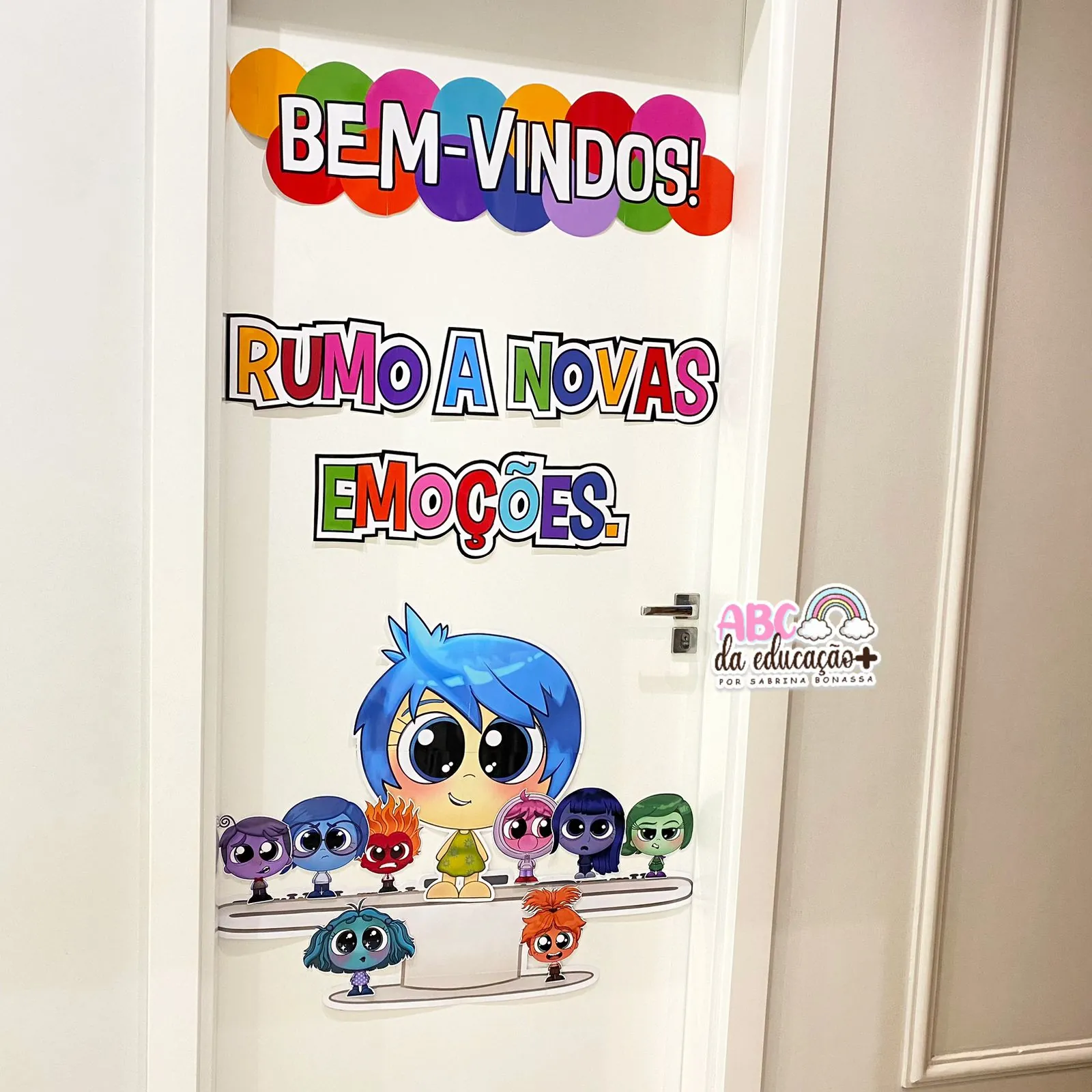 Painel de Porta Volta às aulas – Divertida Mente - Imagem 3