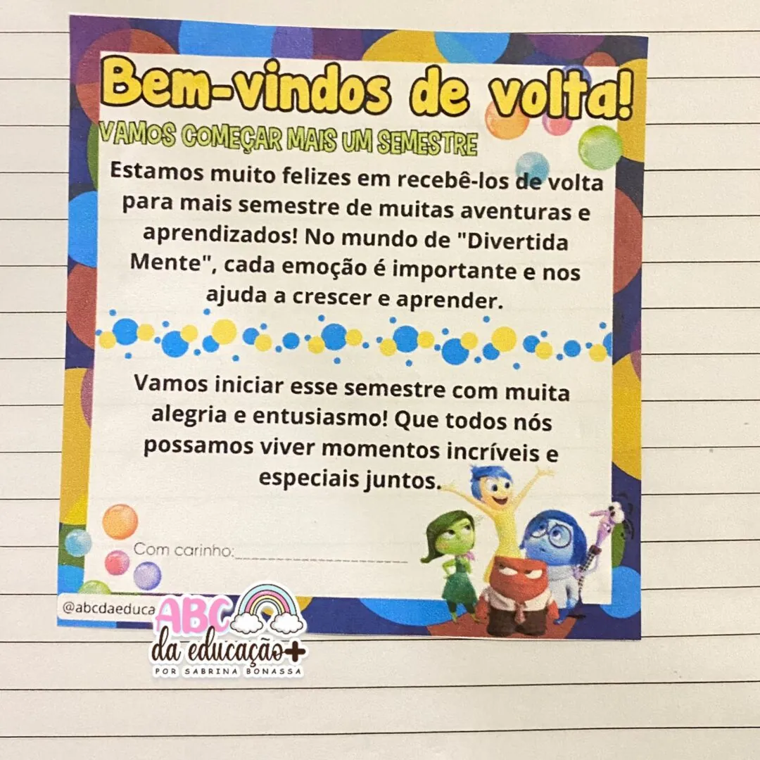 Painel de Porta Volta às aulas – Divertida Mente - Image 7