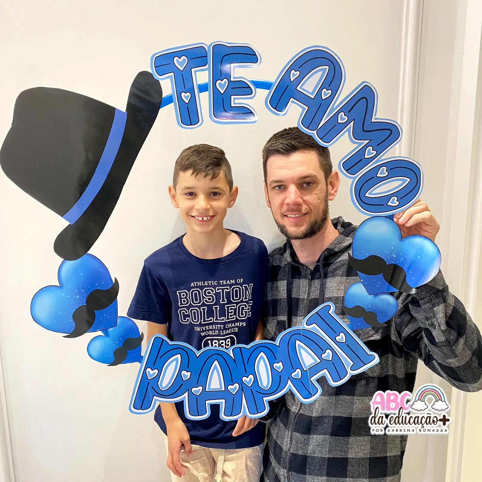 Moldura de Fotos no Bambolê Dia dos Pais