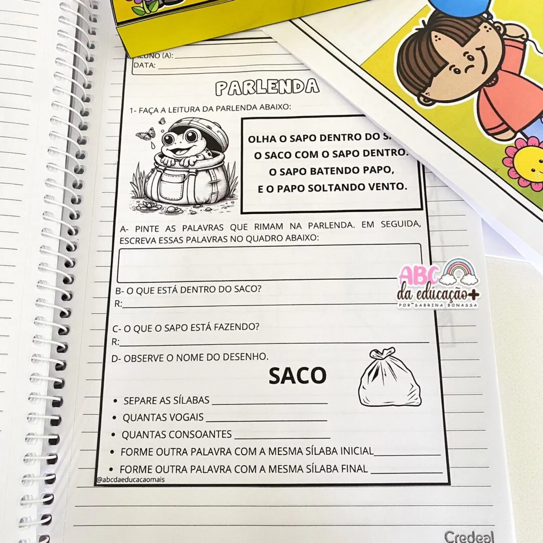 Projeto Parlendas Alfabetização - Image 4