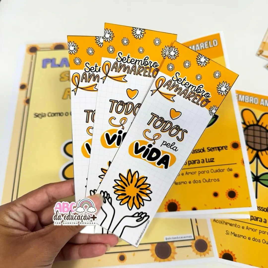 Setembro Amarelo – Folder Informativo, Plano de Aula, Mensagem Positiva - Image 5