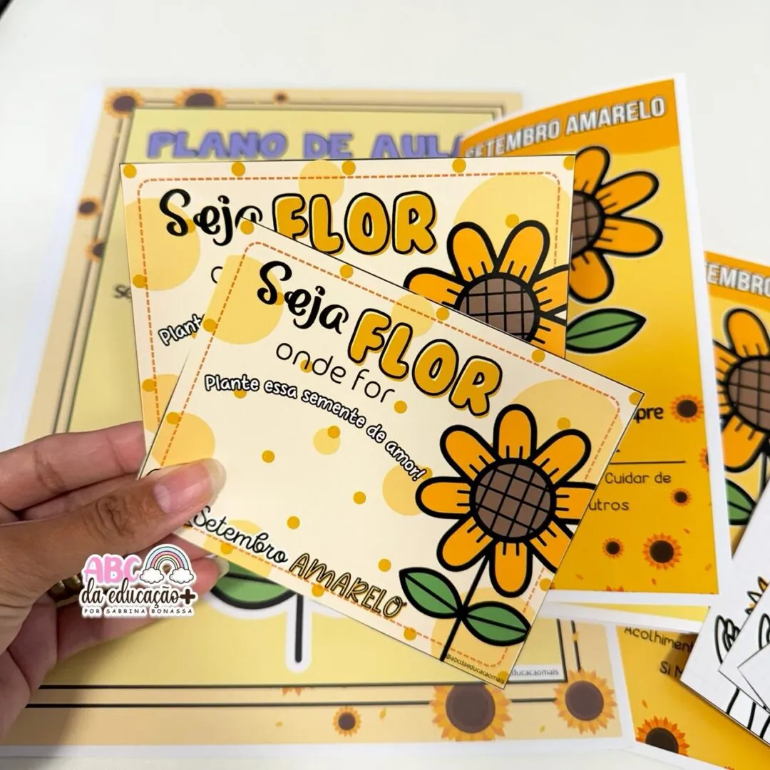 Setembro Amarelo – Folder Informativo, Plano de Aula, Mensagem Positiva - Image 4