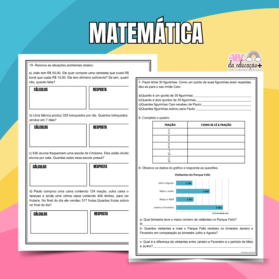 Kit Avaliações 4º ano – 3º bimestre – Editável - Image 5