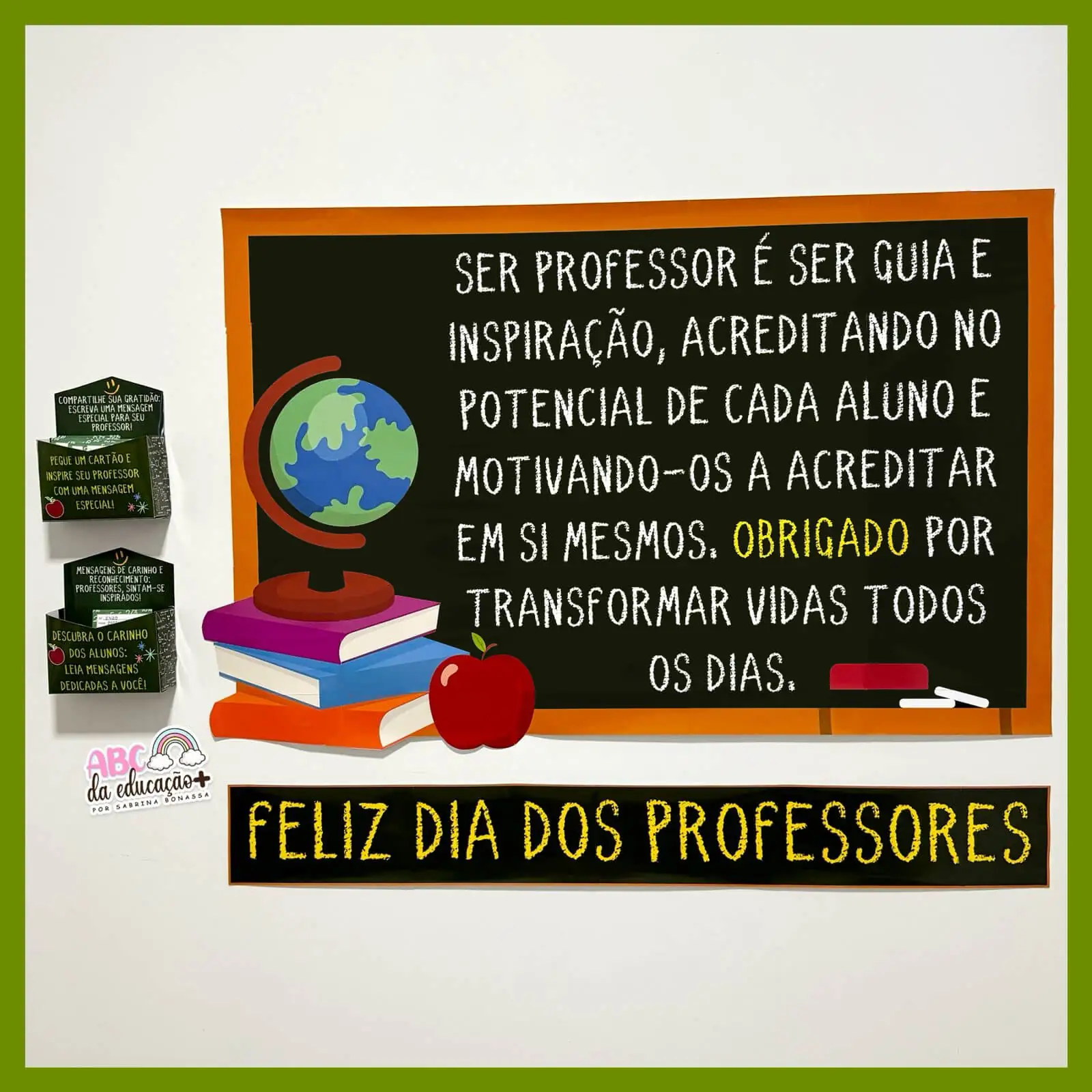 Painel Interativo do Dia dos Professores – Caixinhas Motivacionais