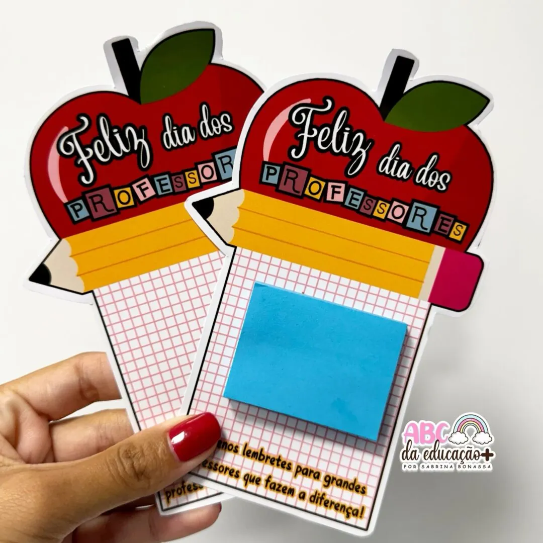 Lembrancinha Dia Dos Professores – com post-it