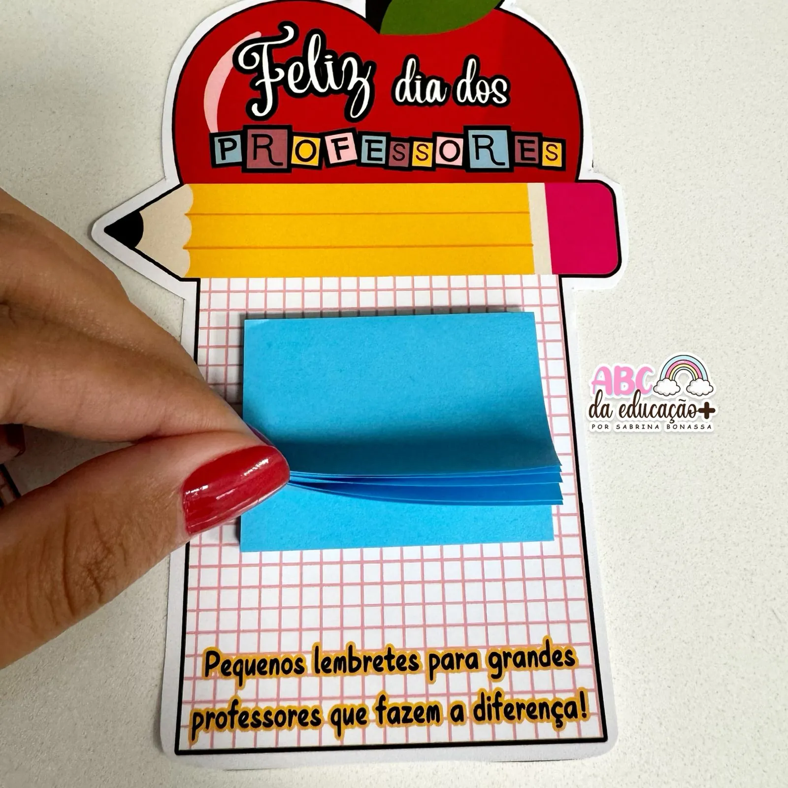 Lembrancinha Dia Dos Professores – com post-it - Imagem 2