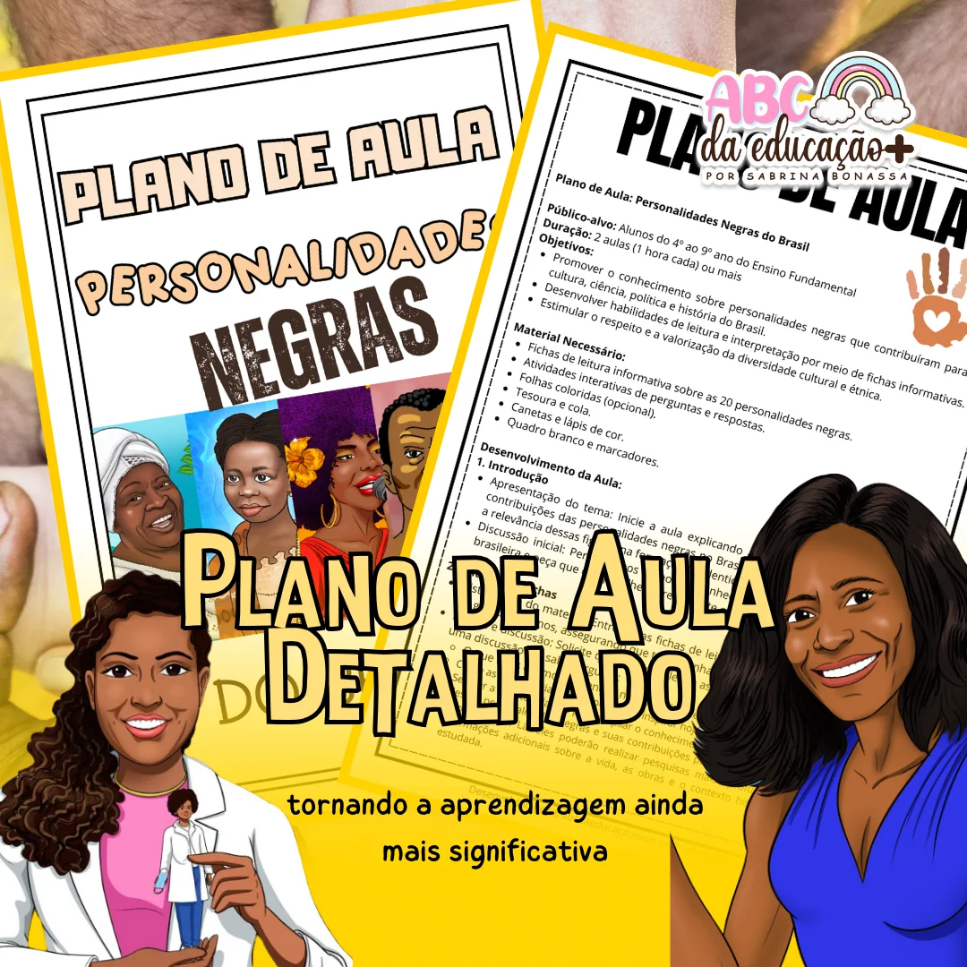Personalidades Negras Brasileiras – Fichas informativas + atividades + plano de aula - Image 2