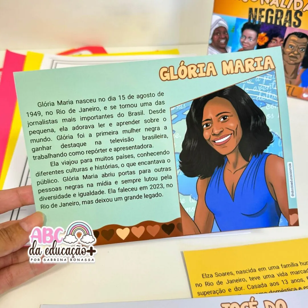 Personalidades Negras Brasileiras – Fichas informativas + atividades + plano de aula - Image 9