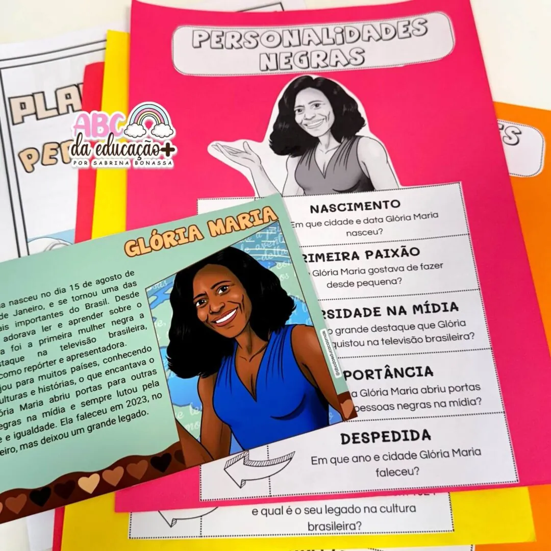 Personalidades Negras Brasileiras – Fichas informativas + atividades + plano de aula - Image 4