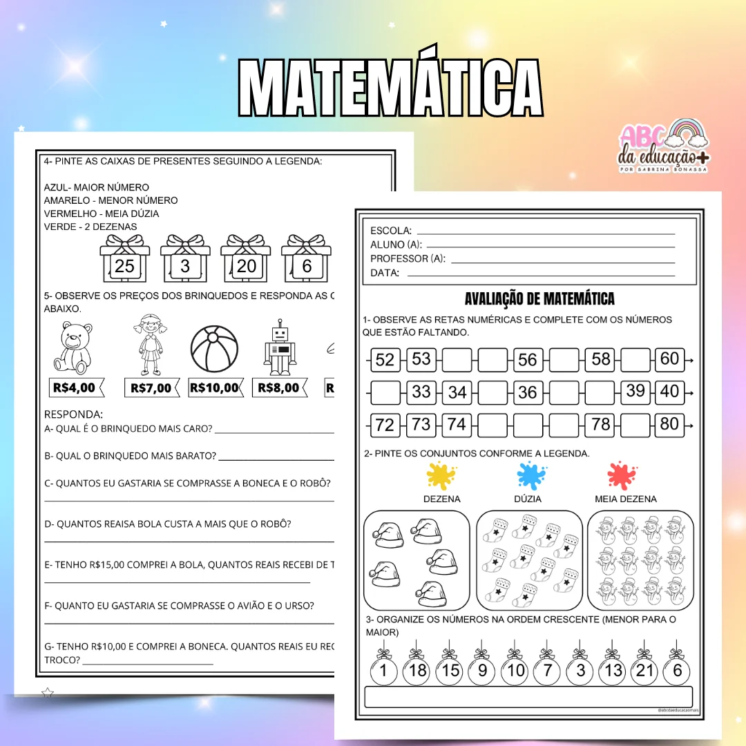 Kit Avaliações 1º ano – 4º bimestre – Editável - Image 3