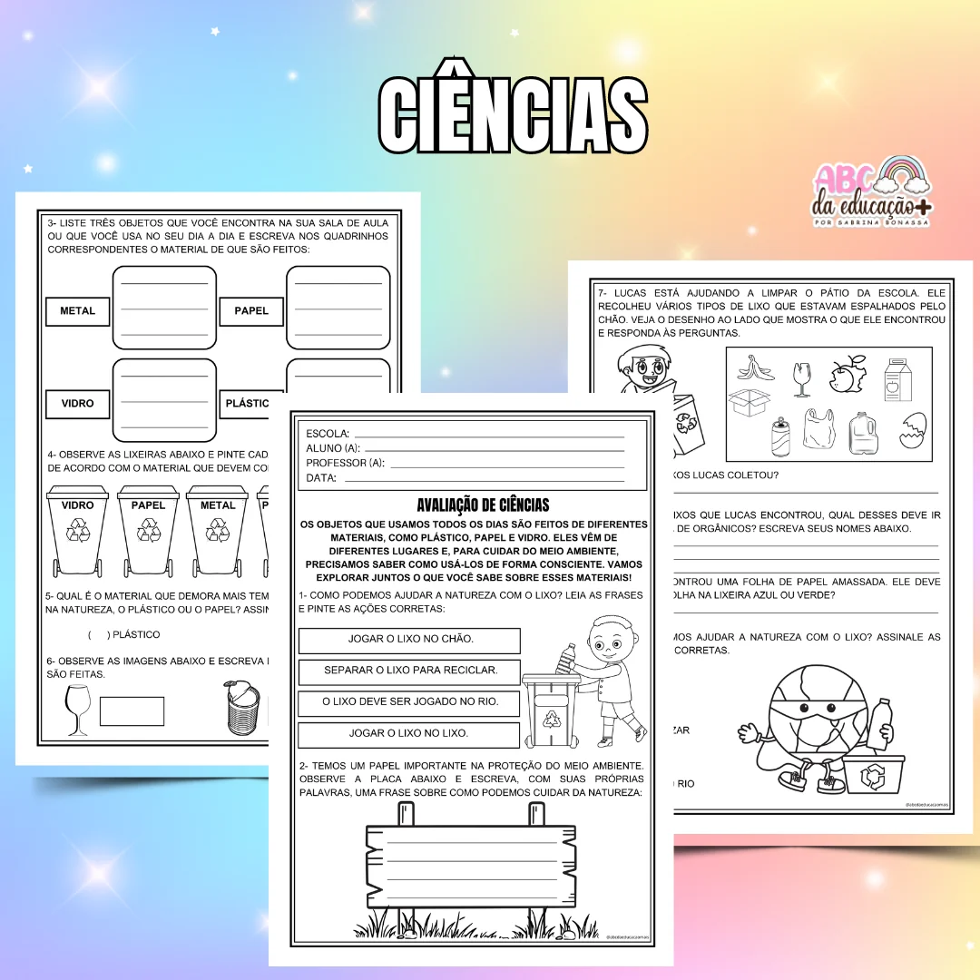 Kit Avaliações 1º ano – 4º bimestre – Editável - Image 7