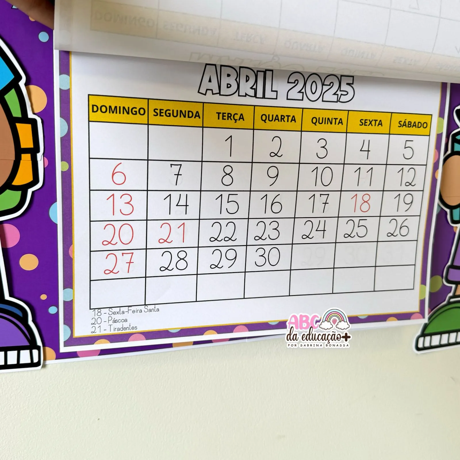 Calendário de parede 2025 - Imagem 3