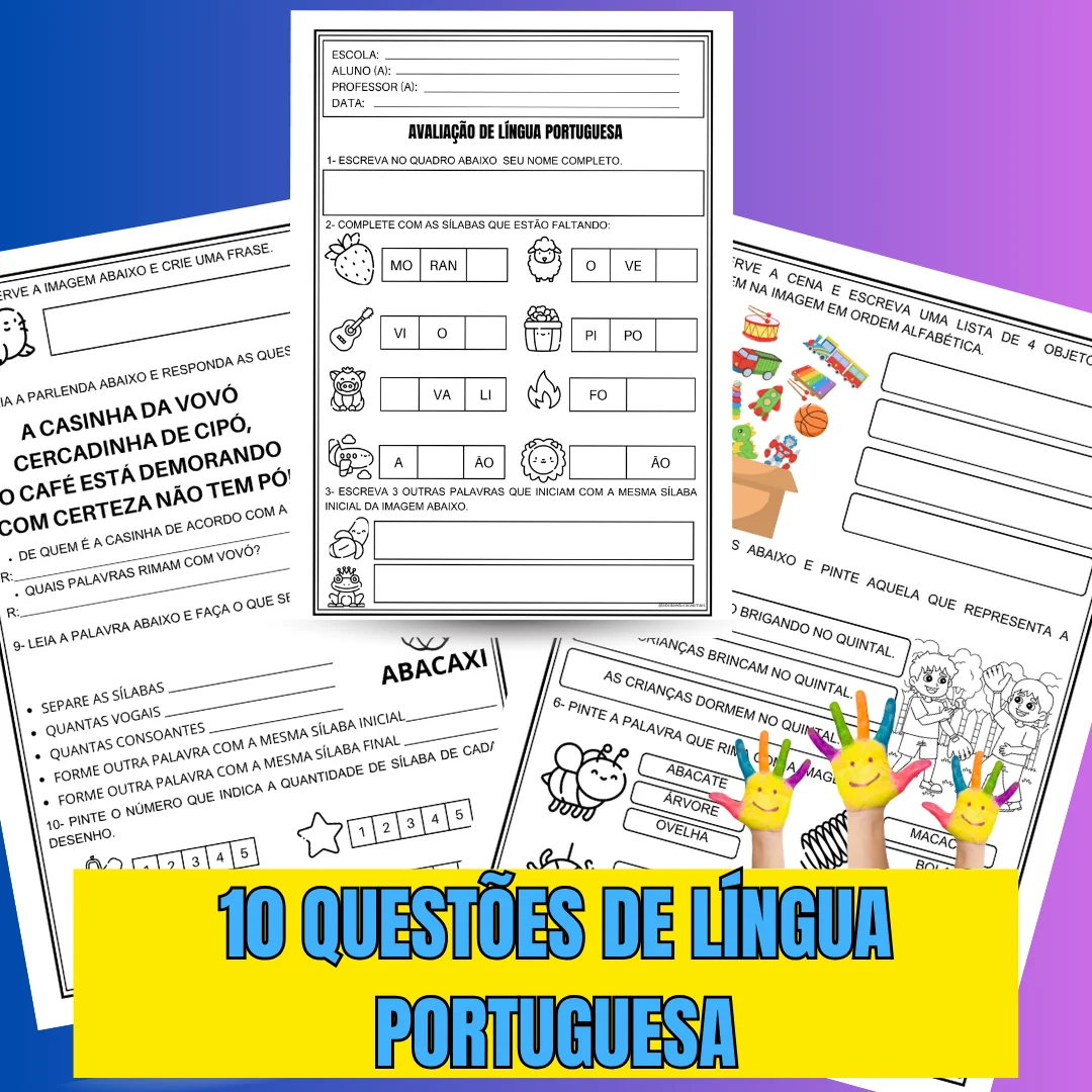 Avaliação de Sondagem Diagnóstica 2º ano – Língua Portuguesa e Matemática - Image 3