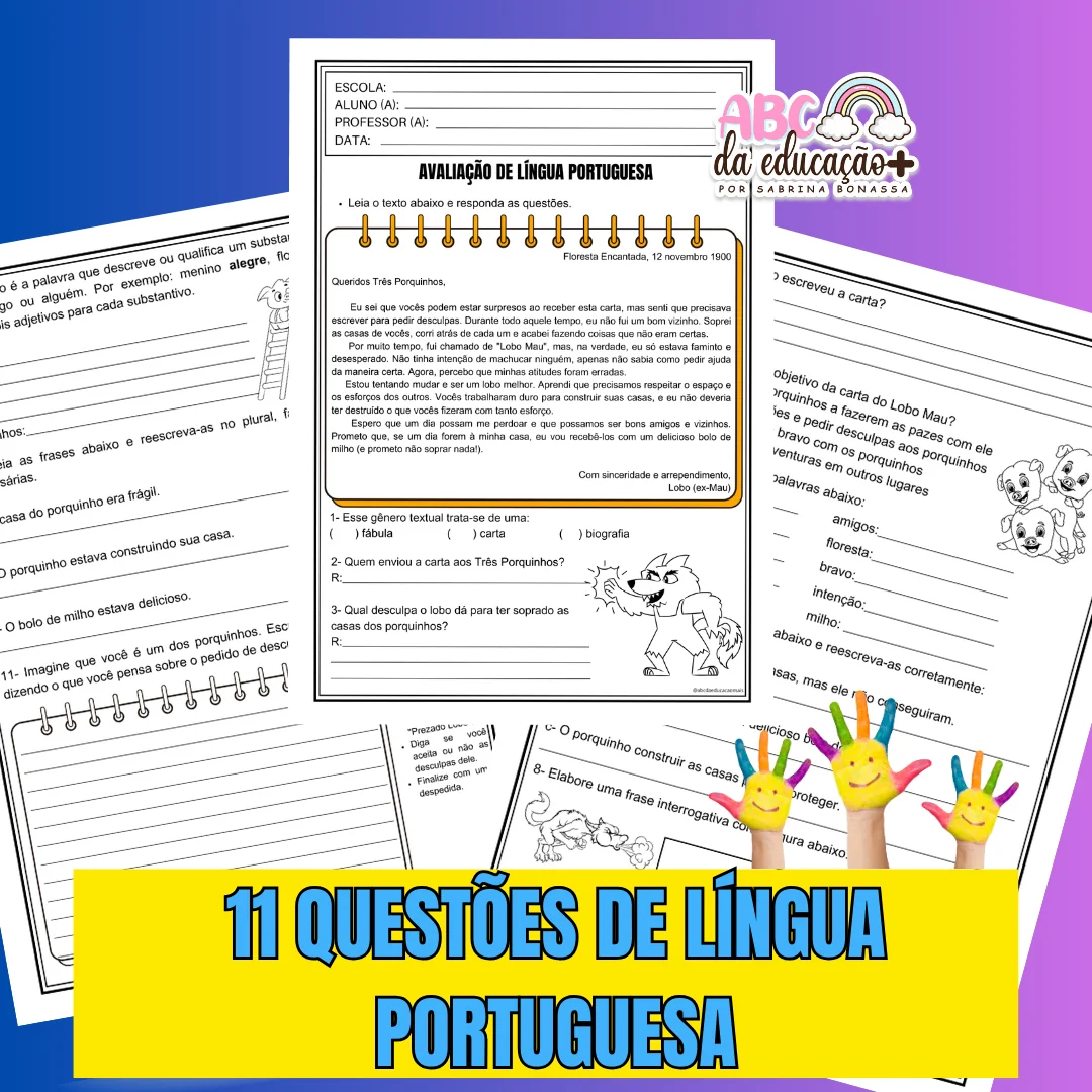 Avaliação de Sondagem Diagnóstica 4º ano – Língua Portuguesa e Matemática - Image 2