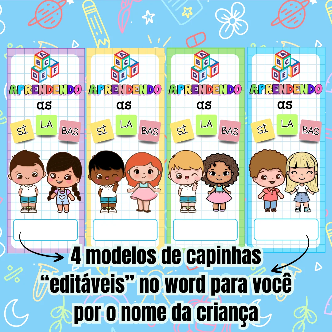 Kit Chaveiros das Sílabas Simples- letra caixa alta e cursiva - Image 5