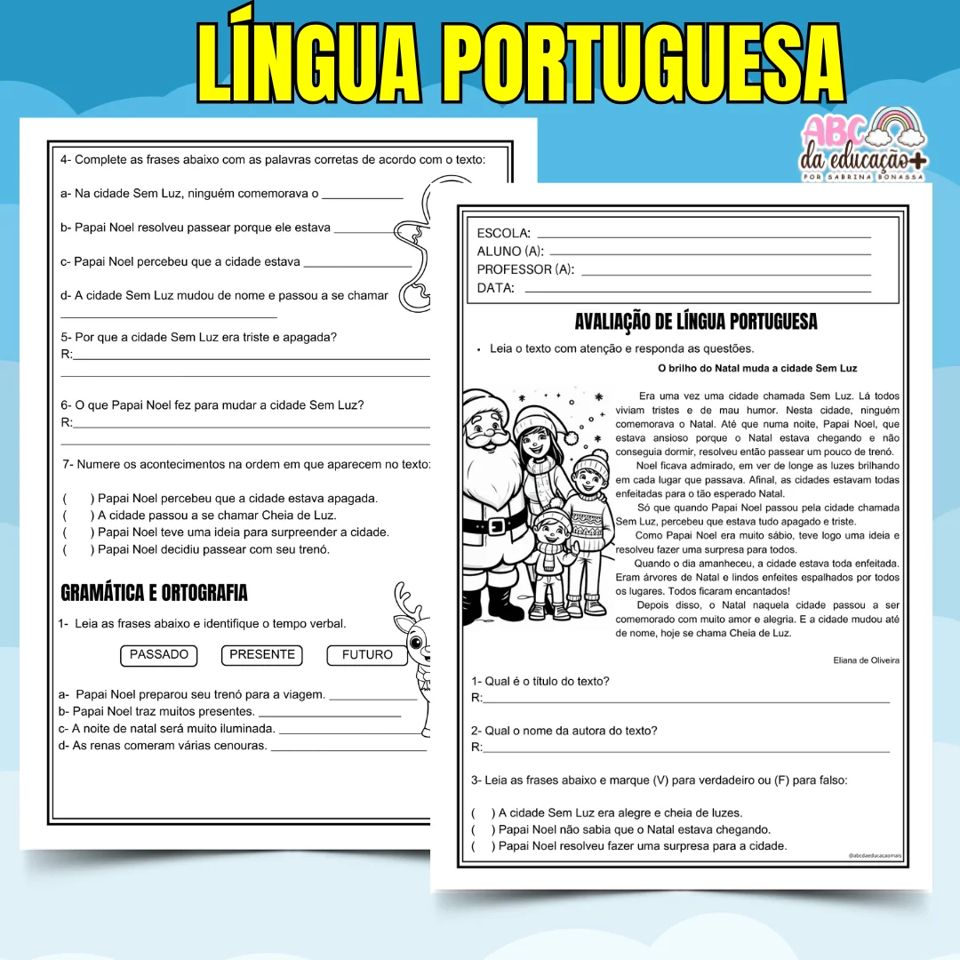 Kit Avaliações 3º ano – 4º bimestre – Editável - Image 2