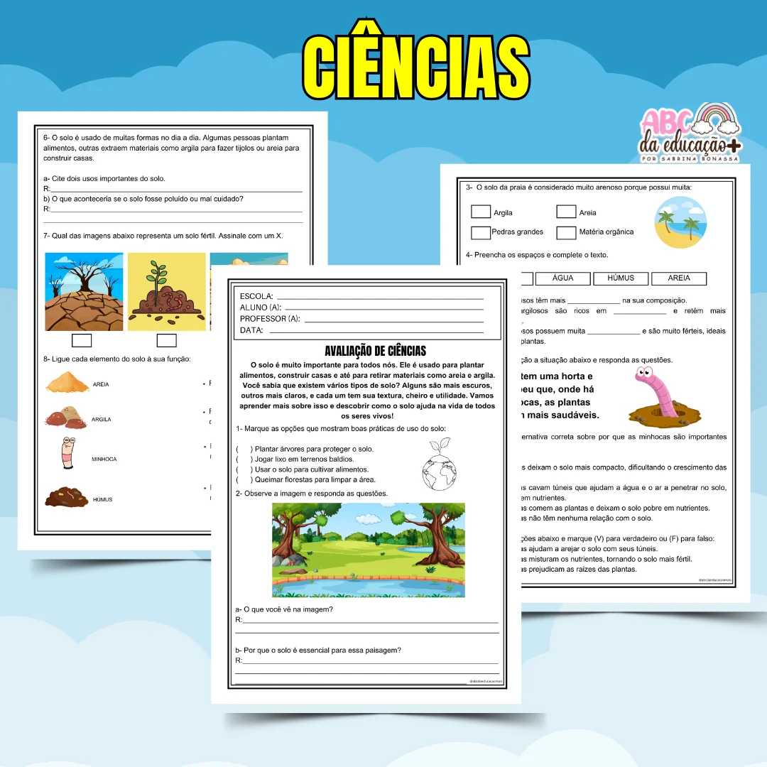 Kit Avaliações 3º ano – 4º bimestre – Editável - Image 7