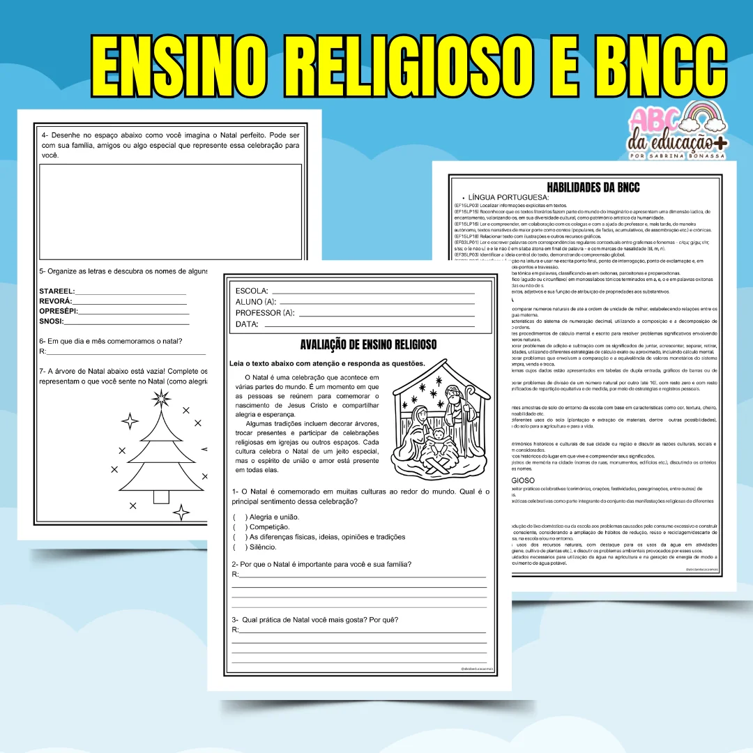 Kit Avaliações 3º ano – 4º bimestre – Editável - Image 8