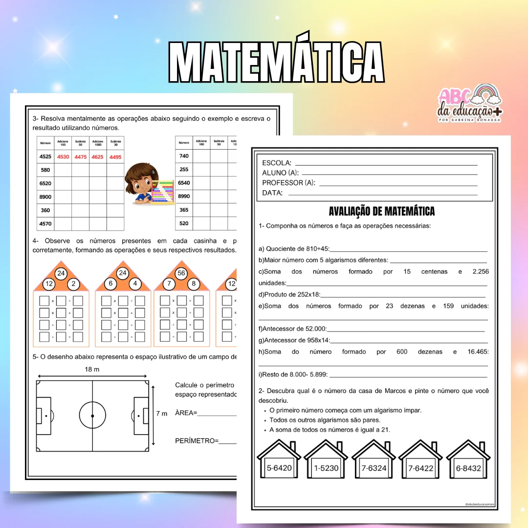 Kit Avaliações 4º ano – 4º bimestre – Editável - Image 4