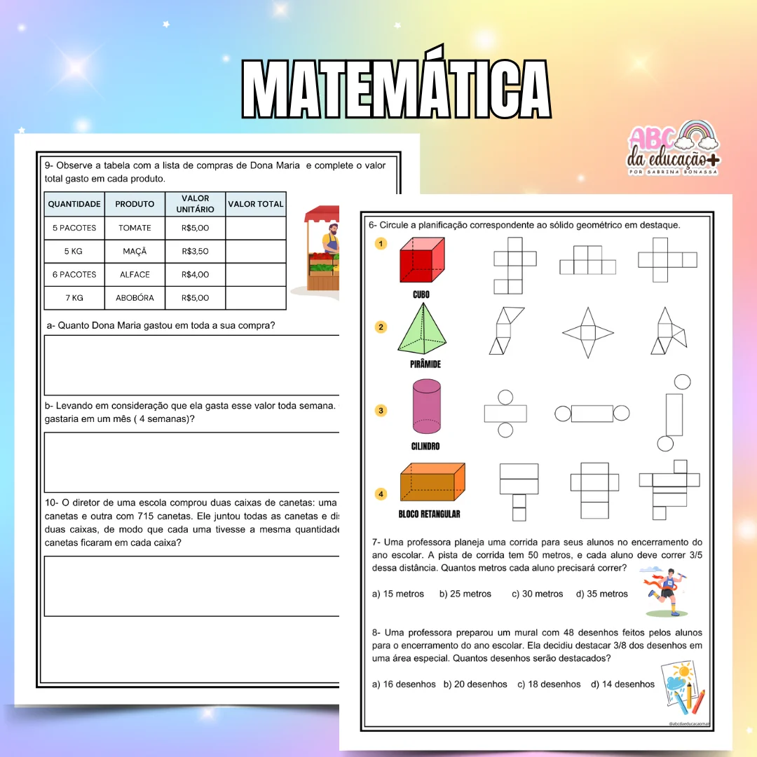 Kit Avaliações 4º ano – 4º bimestre – Editável - Image 5