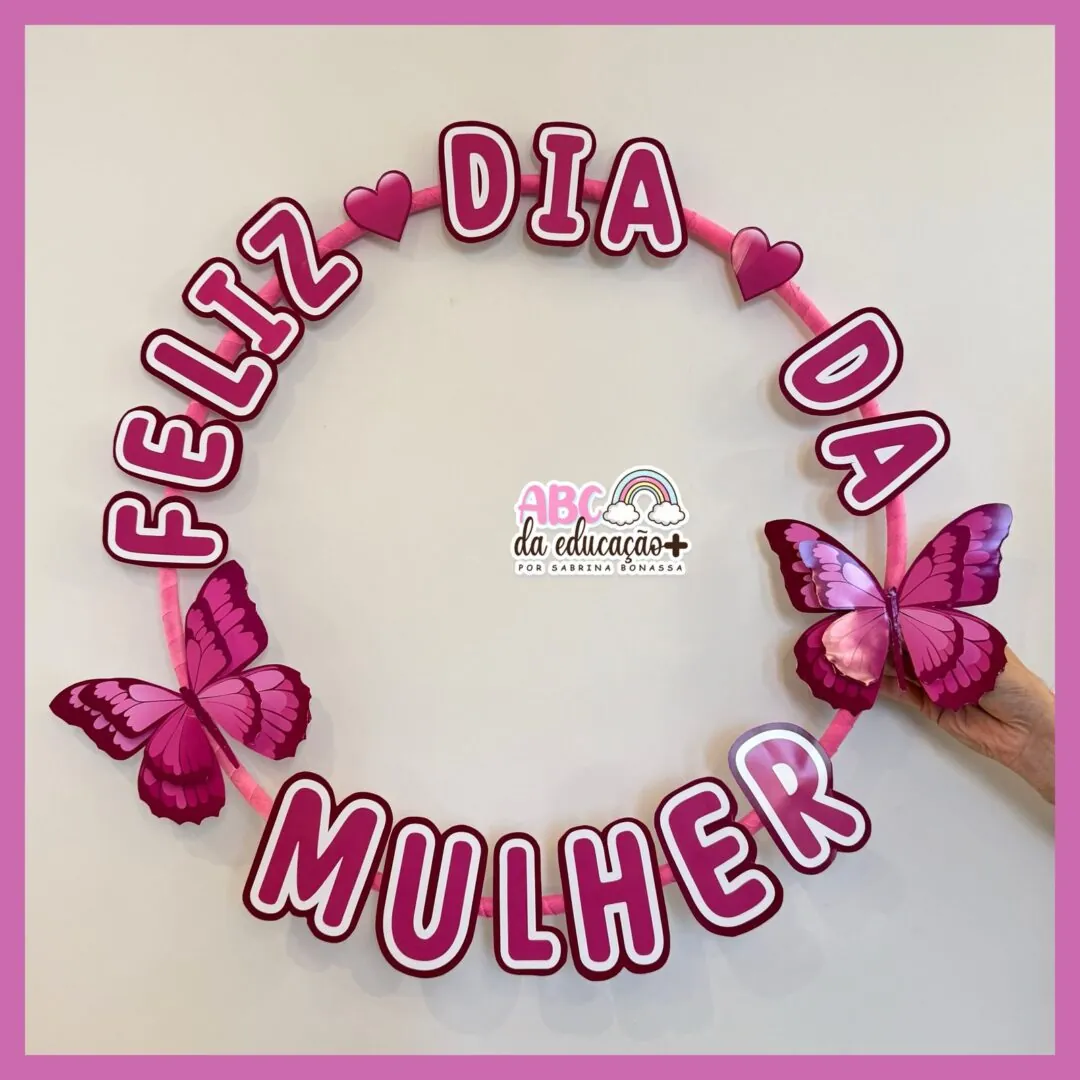 Moldura de Fotos no Bambolê – Dia da Mulher - Image 2