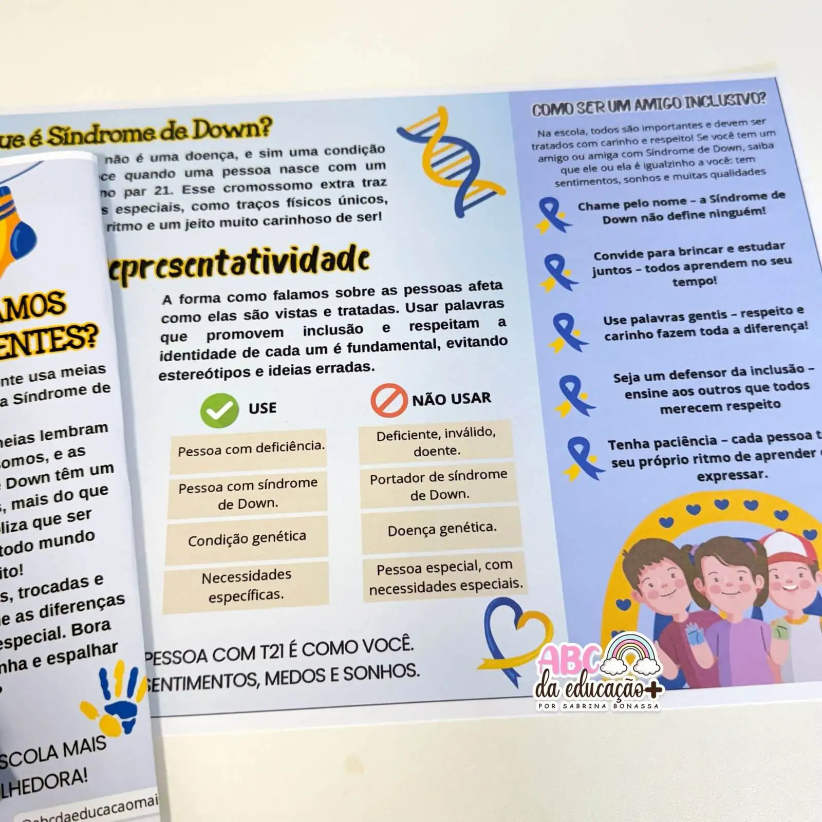 Folheto Informativo sobre a Síndrome de Down - Imagem 3