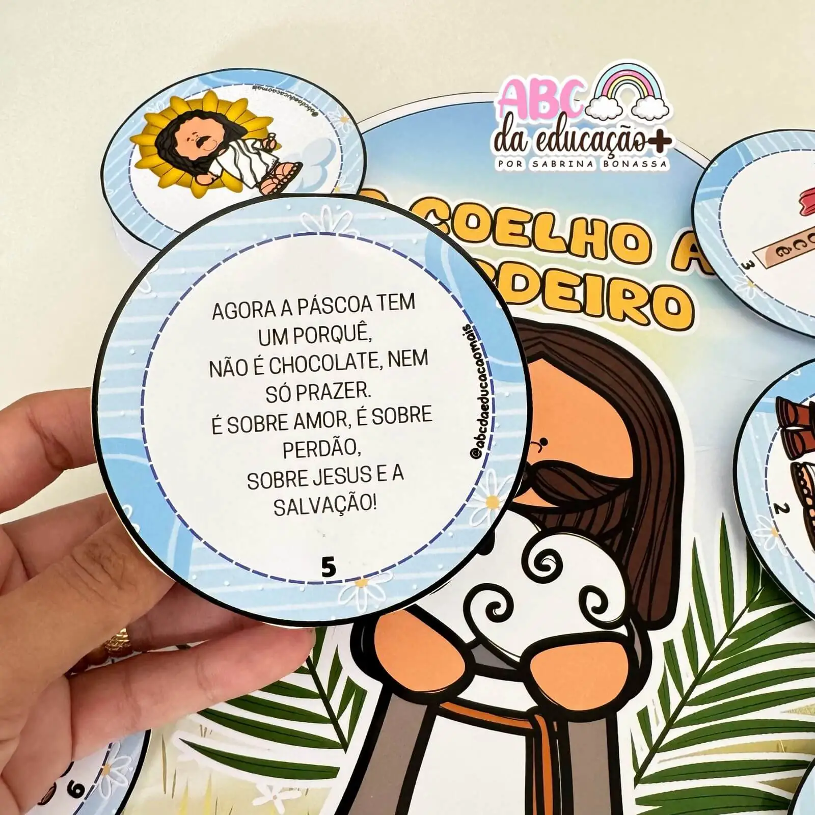 Páscoa – História na Luva ” Não é sobre o coelho mas sim sobre o Cordeiro” - Imagem 4