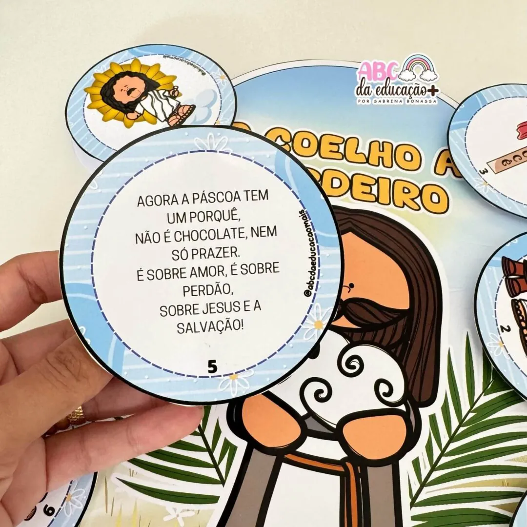 Páscoa – História na Luva ” Não é sobre o coelho mas sim sobre o Cordeiro” - Image 3