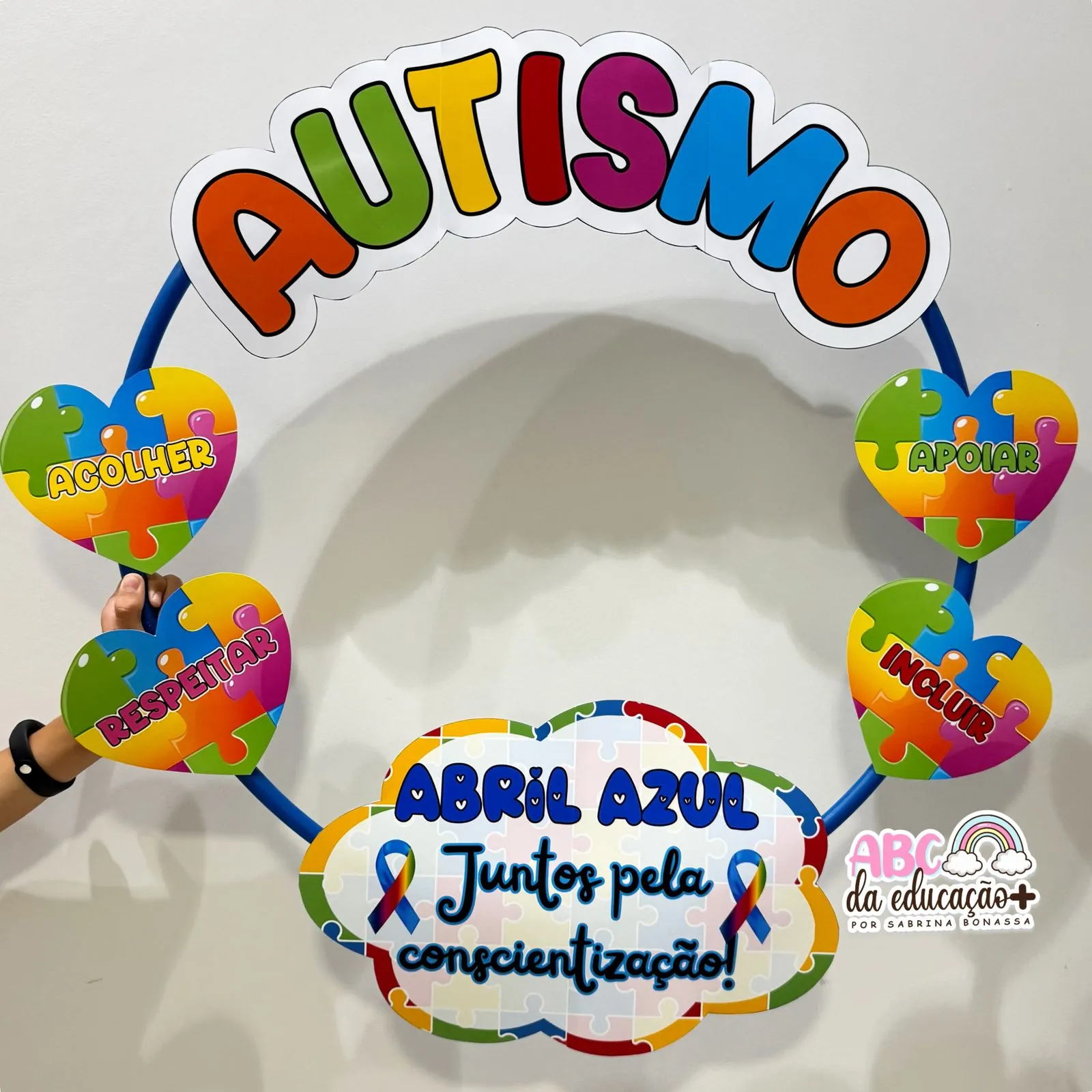 Moldura de Fotos no Bambolê – Dia Mundial do Autismo - Imagem 2