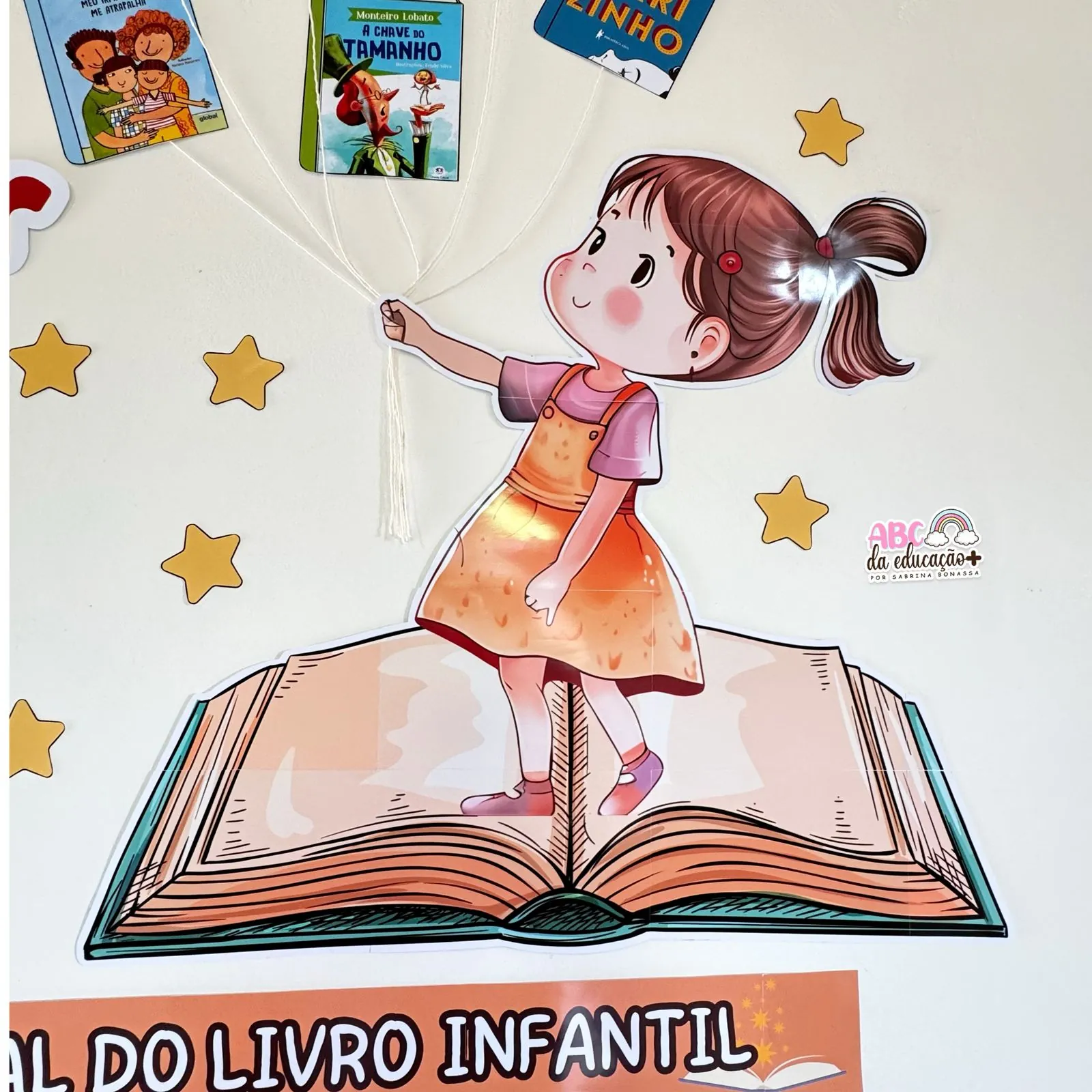 Painel Dia do Livro – Painel + Marca Páginas + Ficha Literária - Imagem 8