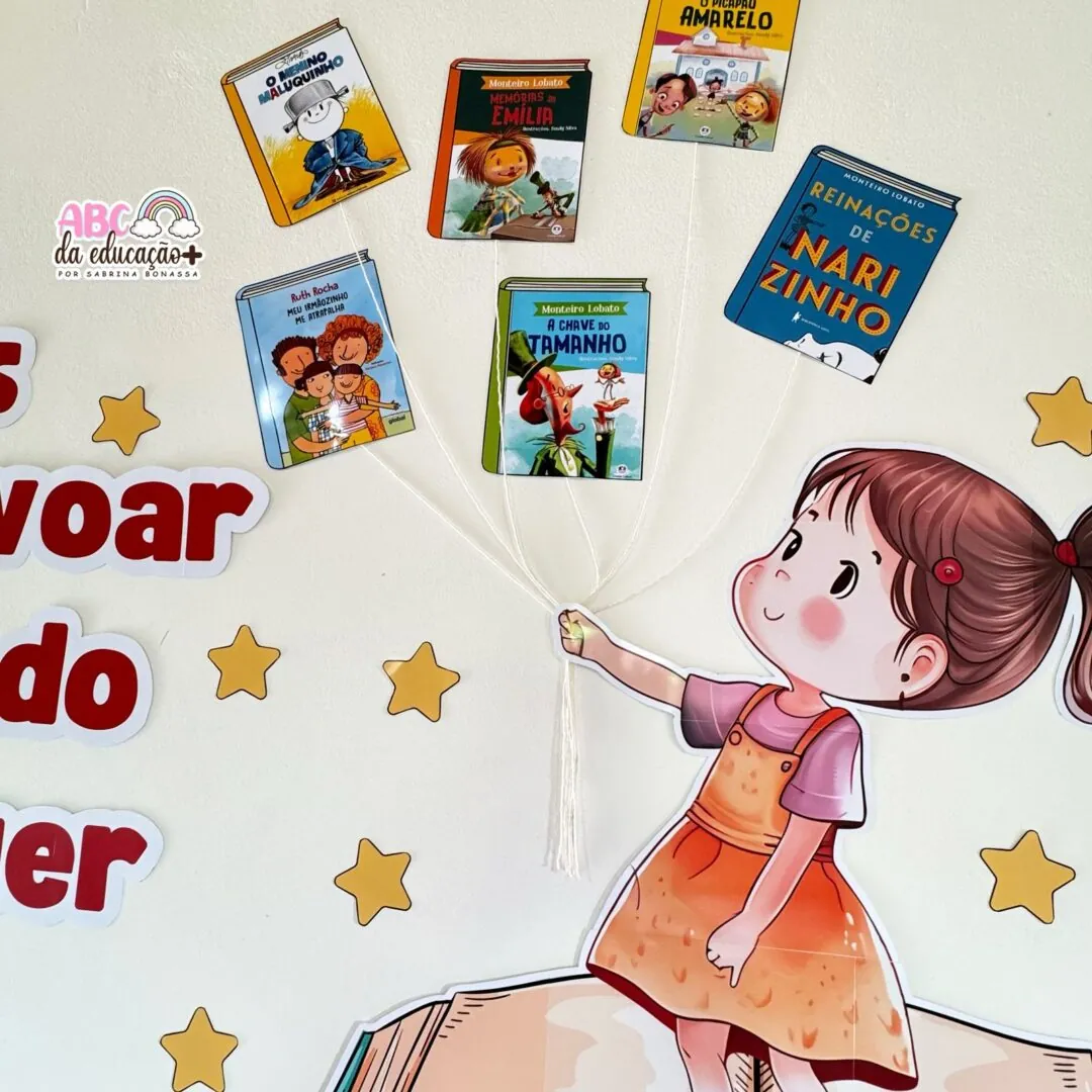 Painel Dia do Livro – Painel + Marca Páginas + Ficha Literária - Image 9
