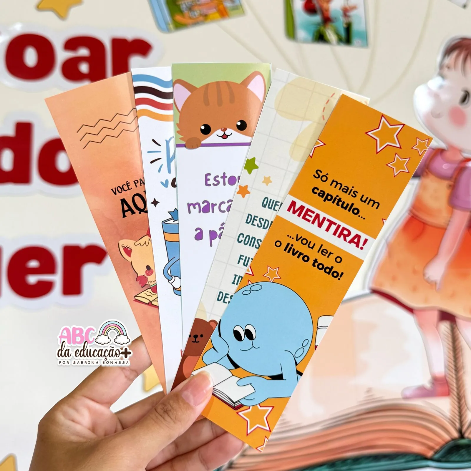 Painel Dia do Livro – Painel + Marca Páginas + Ficha Literária - Imagem 5