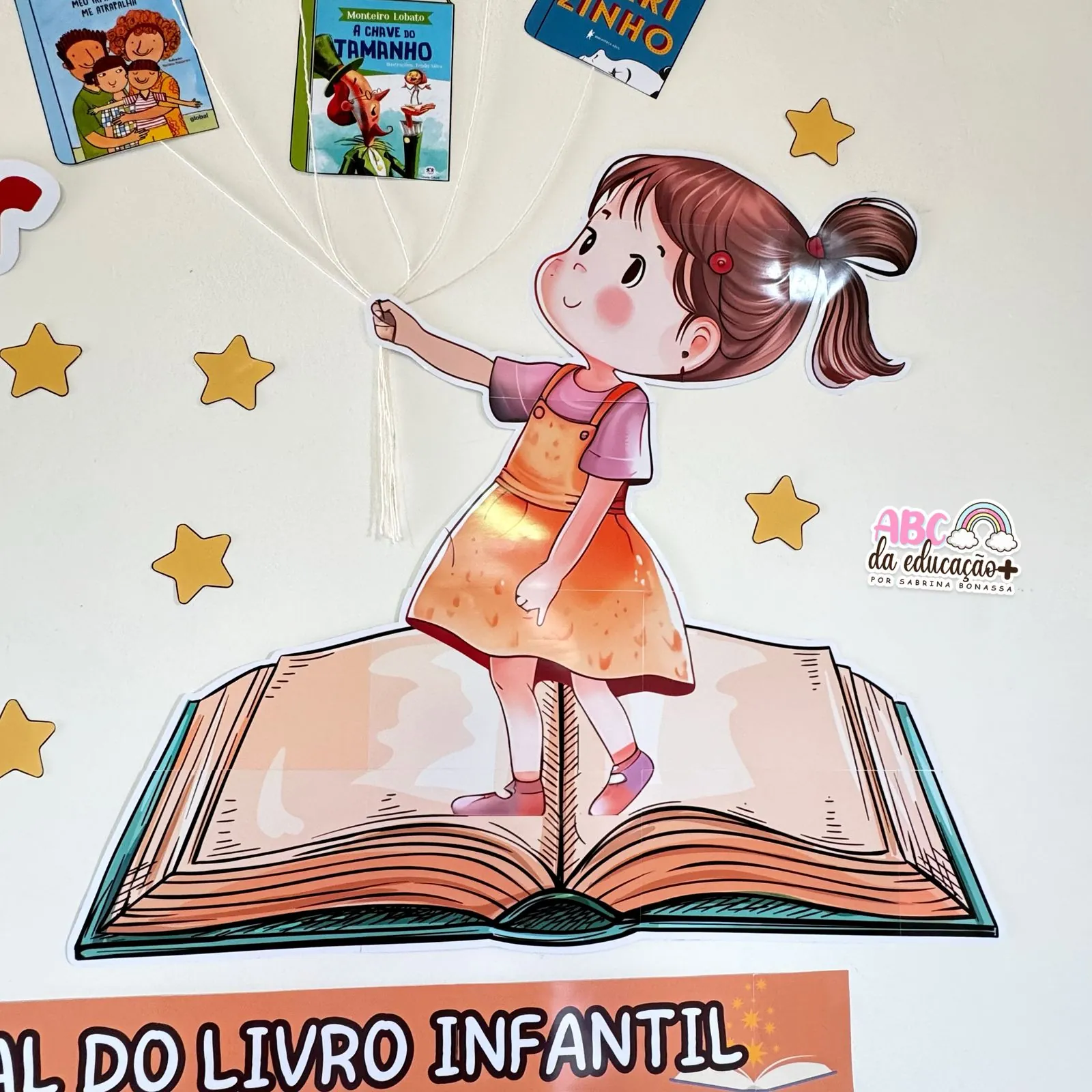 Painel Dia do Livro – Painel + Marca Páginas + Ficha Literária - Imagem 3