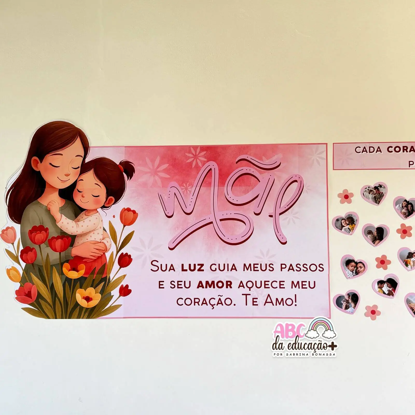 Painel Com Fotos Editáveis – Dia Das Mães - Imagem 4