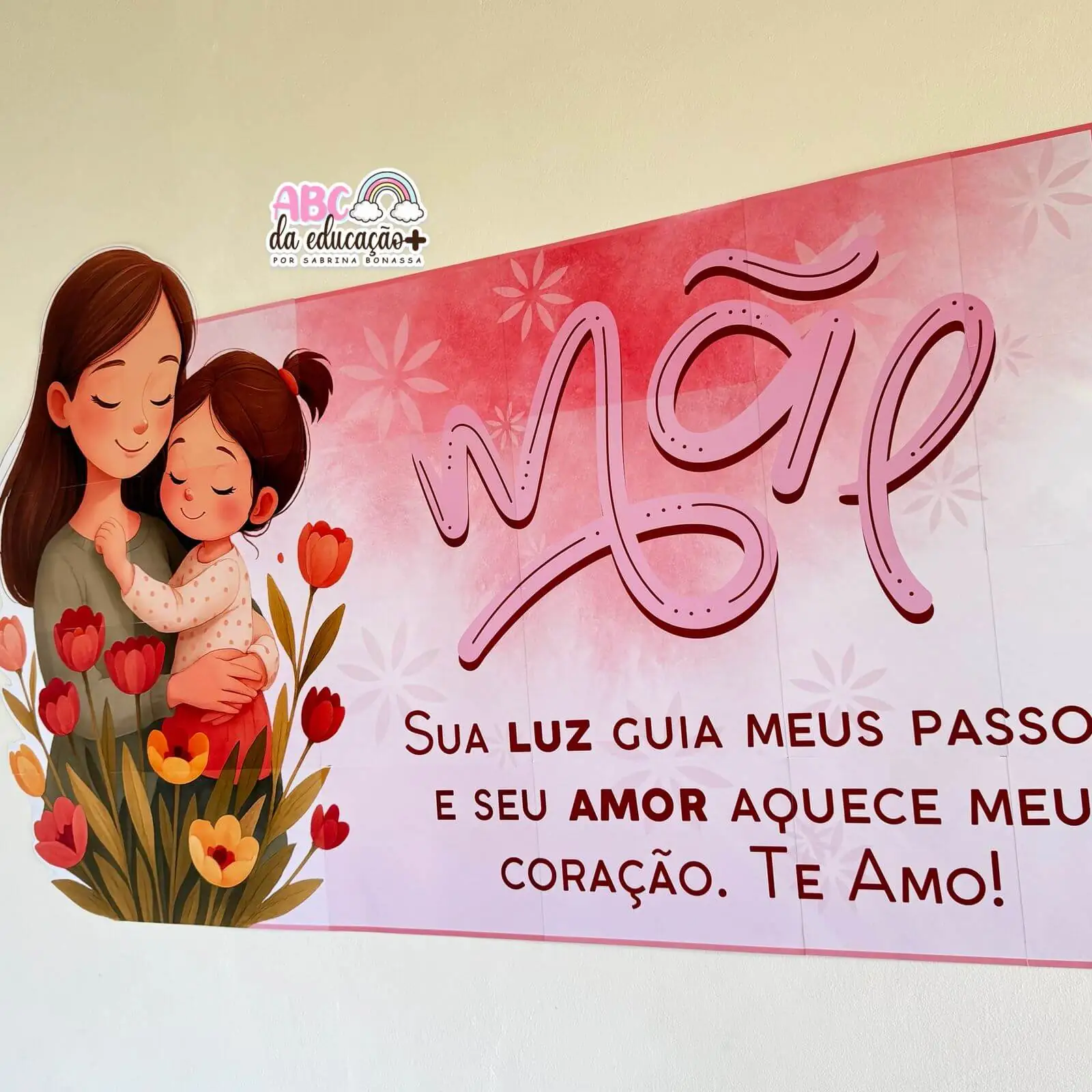 Painel Com Fotos Editáveis – Dia Das Mães - Imagem 6