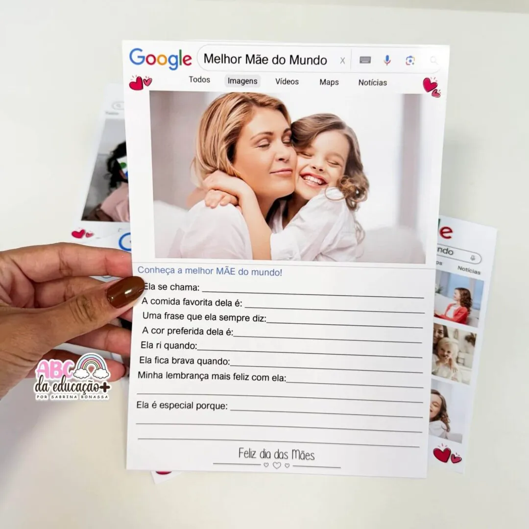 Cartão Mamãe Google - Fotos Editáveis - Image 8