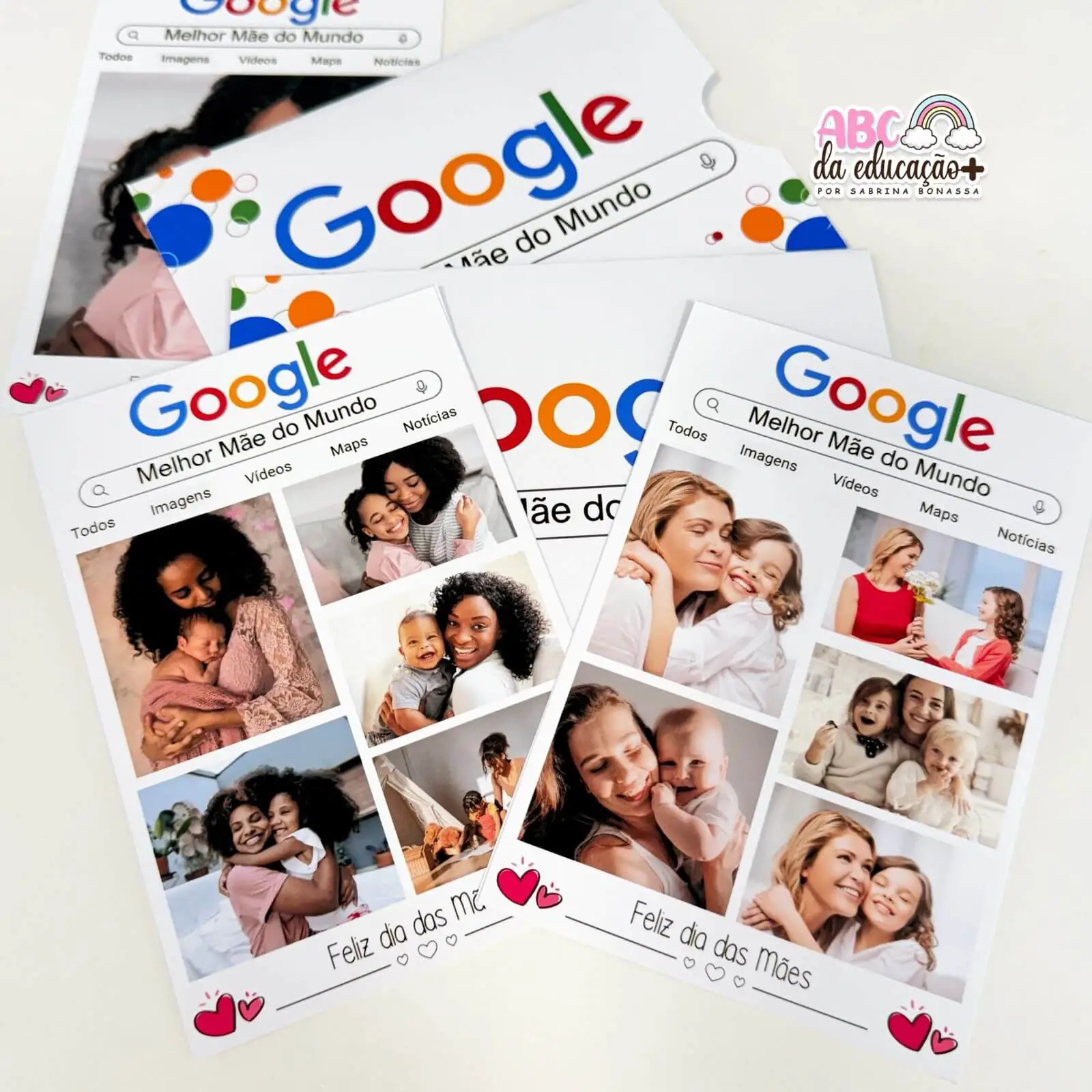 Cartão Mamãe Google - Fotos Editáveis - Imagem 3