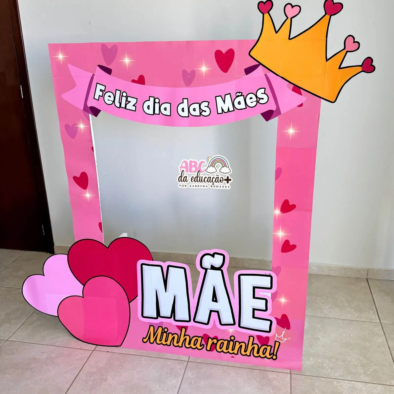 Moldura de Fotos Gigante “Mãe, Minha Rainha” - Imagem 5