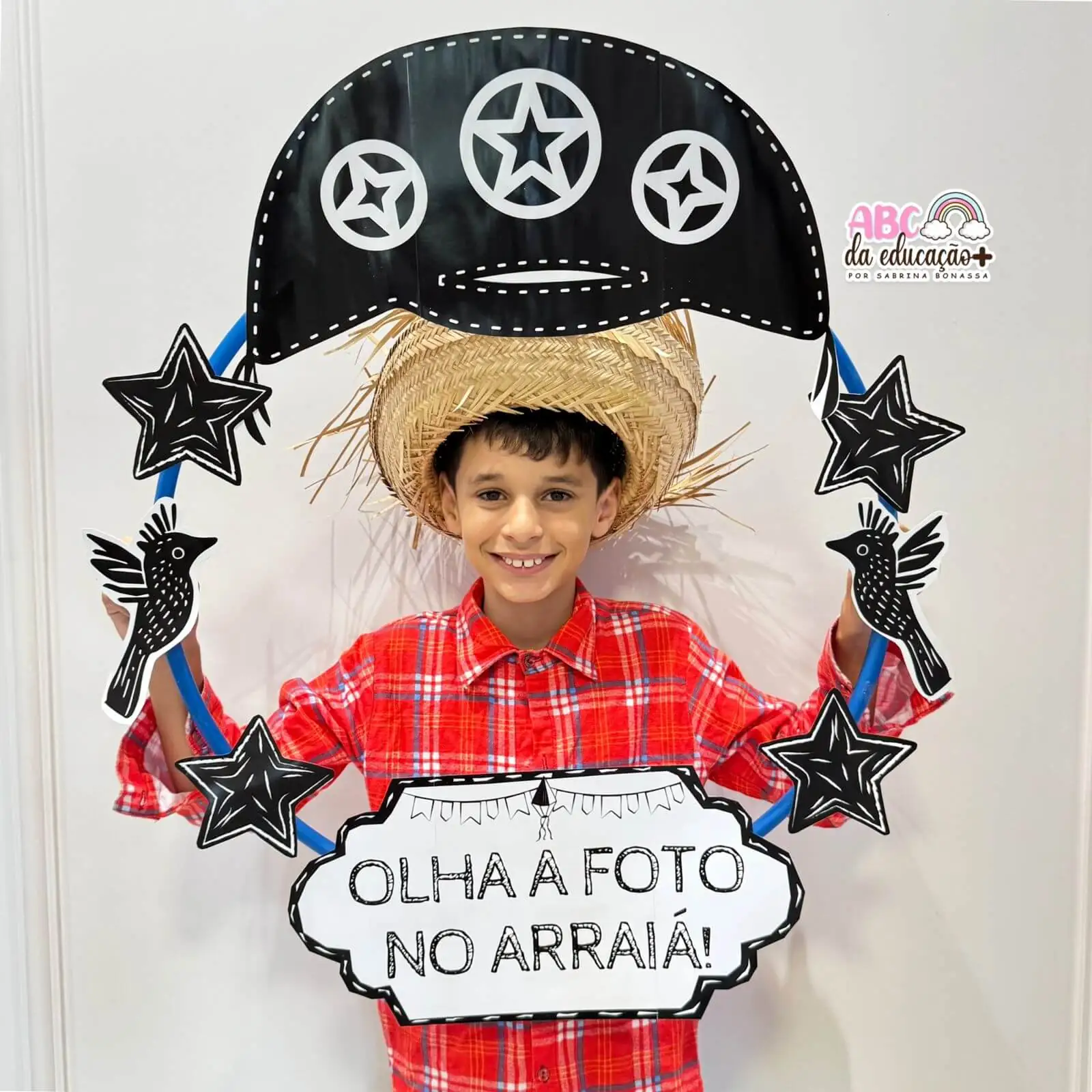 Moldura Junina Cordel para Fotos no Bambolê - Imagem 3