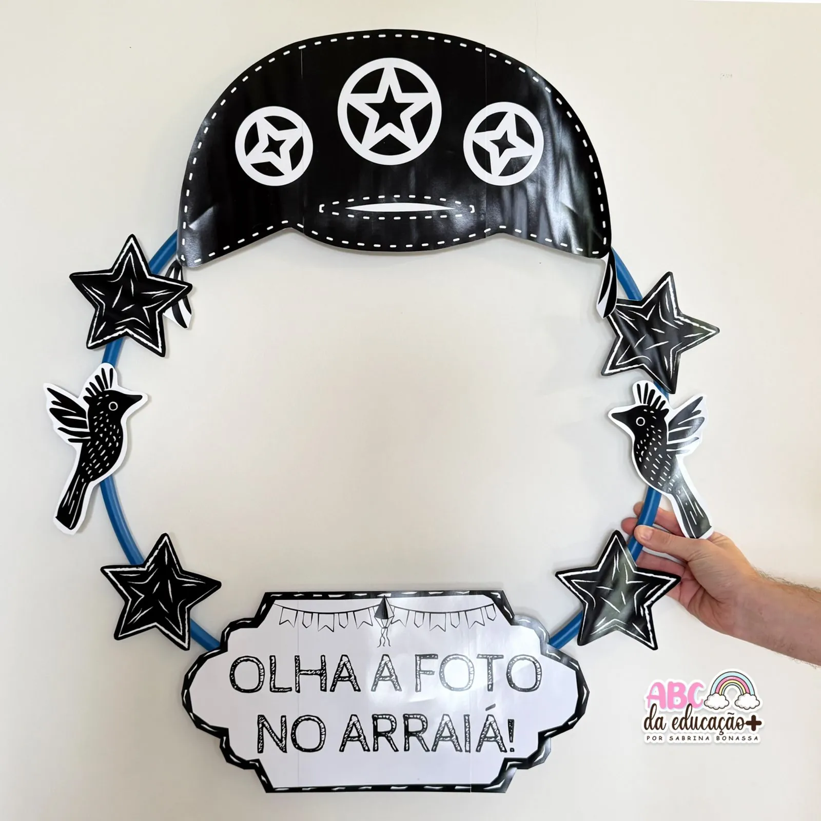 Moldura Junina Cordel para Fotos no Bambolê - Imagem 4