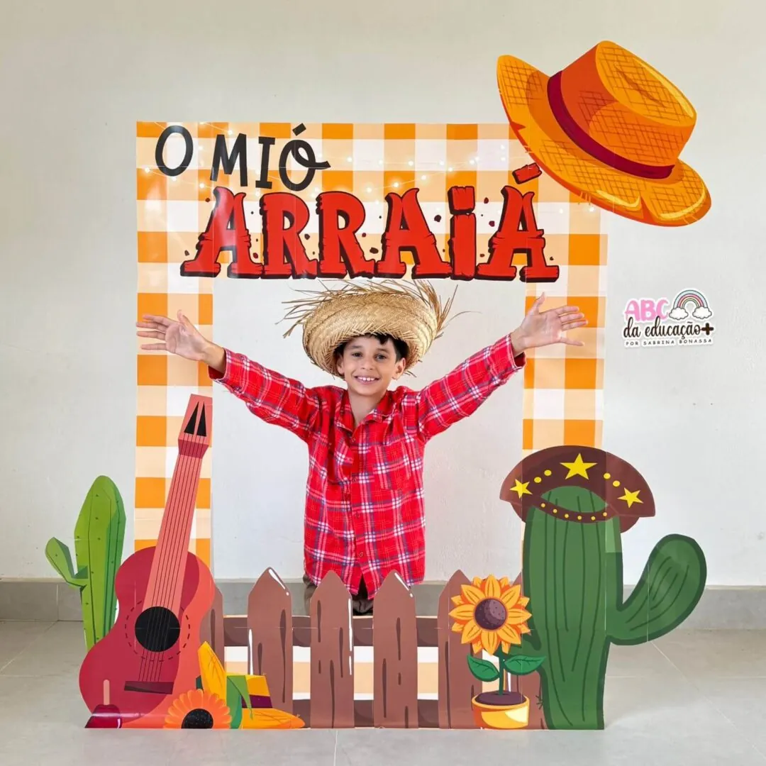 Moldura de Fotos Gigante Festa Junina – “O Mió Arraiá”