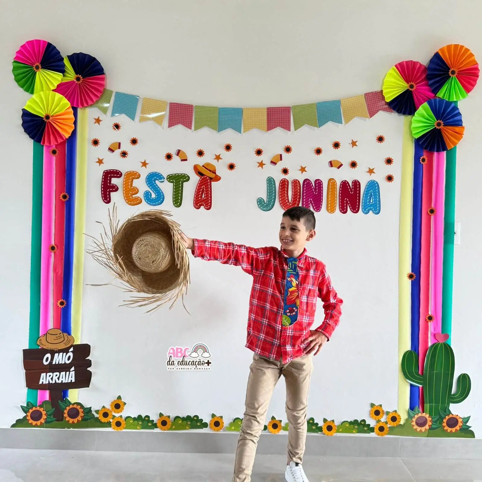 Painel Festa Junina Arraiá da Alegria