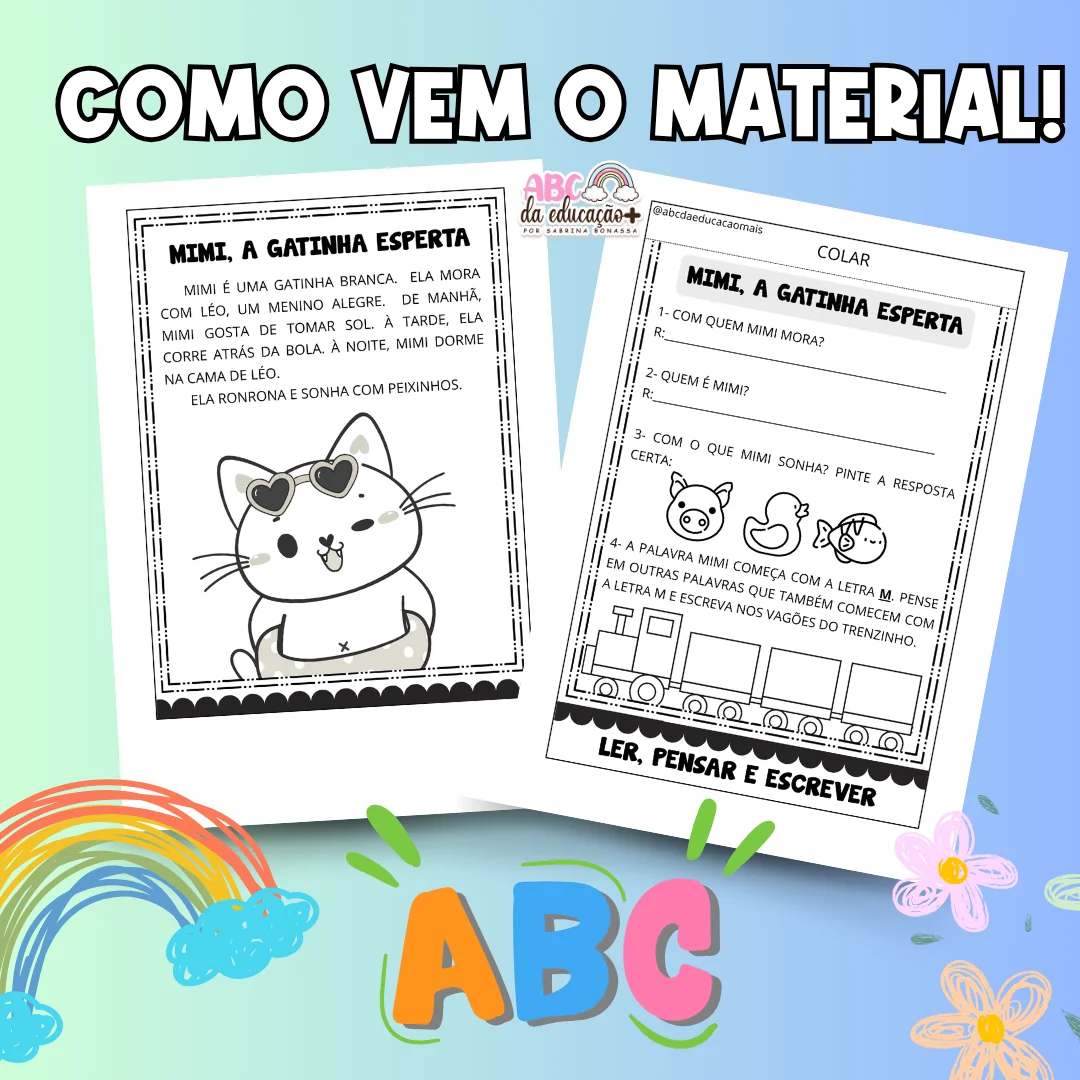 Leitura Criativa - Textos com Interpretação para Alfabetização - Image 2
